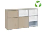 EFE D1844 P dolní modul, 2-dveřová/nika, 1000x1800x400, pravý, překližka bříza/upcyklovaný plast